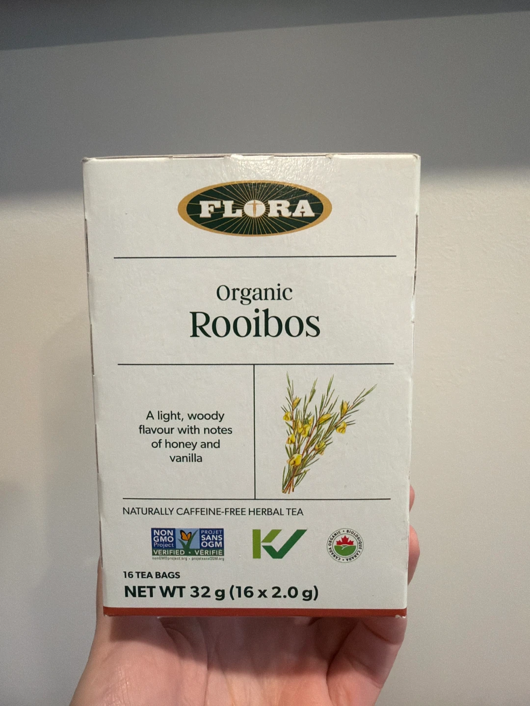 Flora Organic Rooibos Tea - 16 Tea Bags