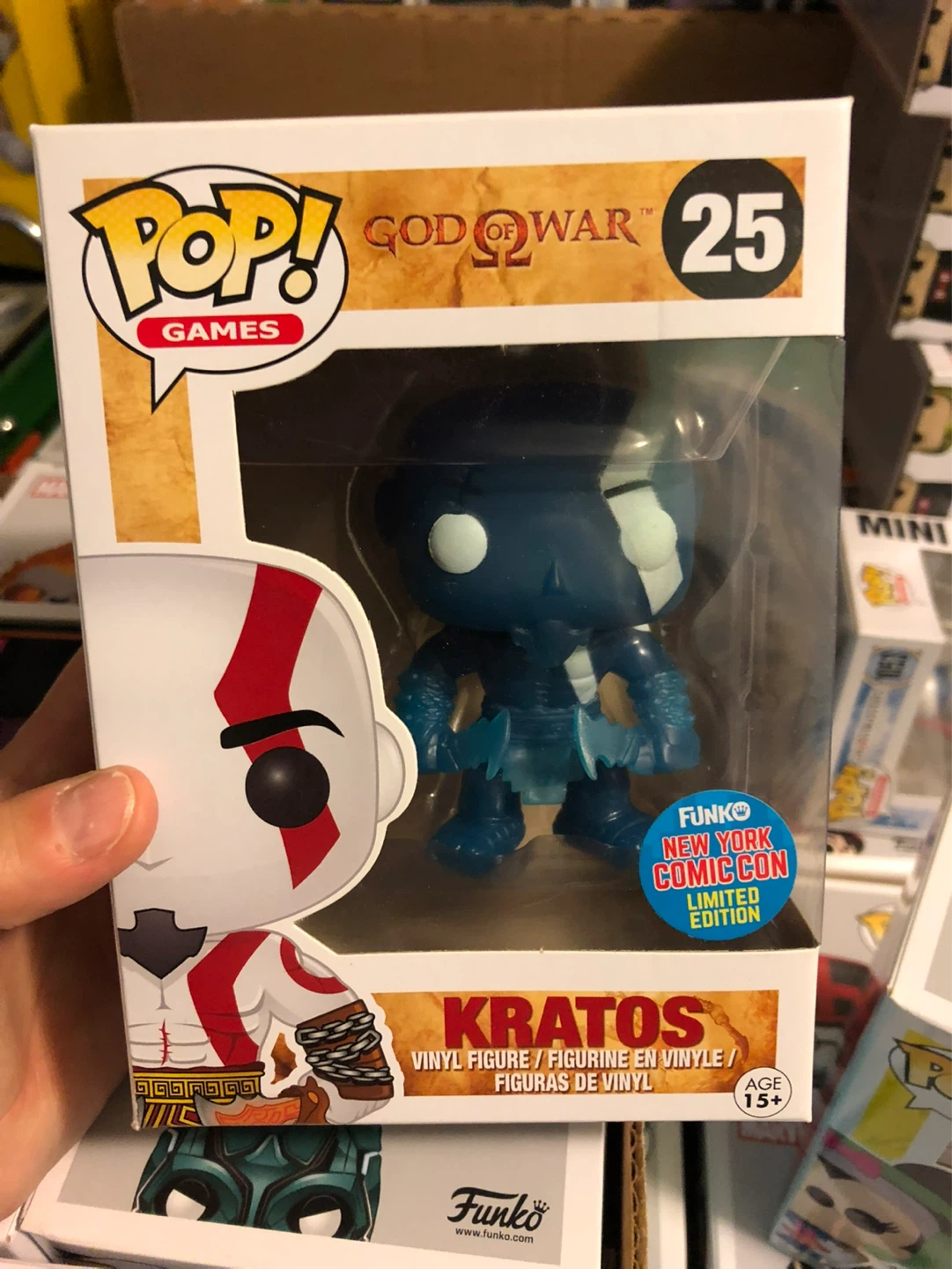 Funko God of War Kratos  NY Comic Con 2015 Blue & White