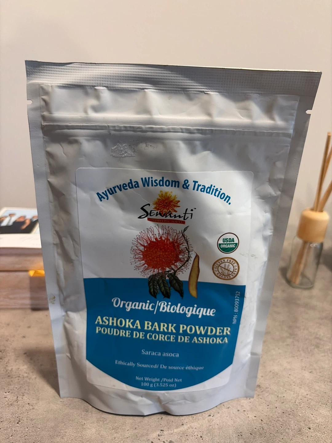 Sawanti Organic Ashoka Bark Powder supplement 100g
