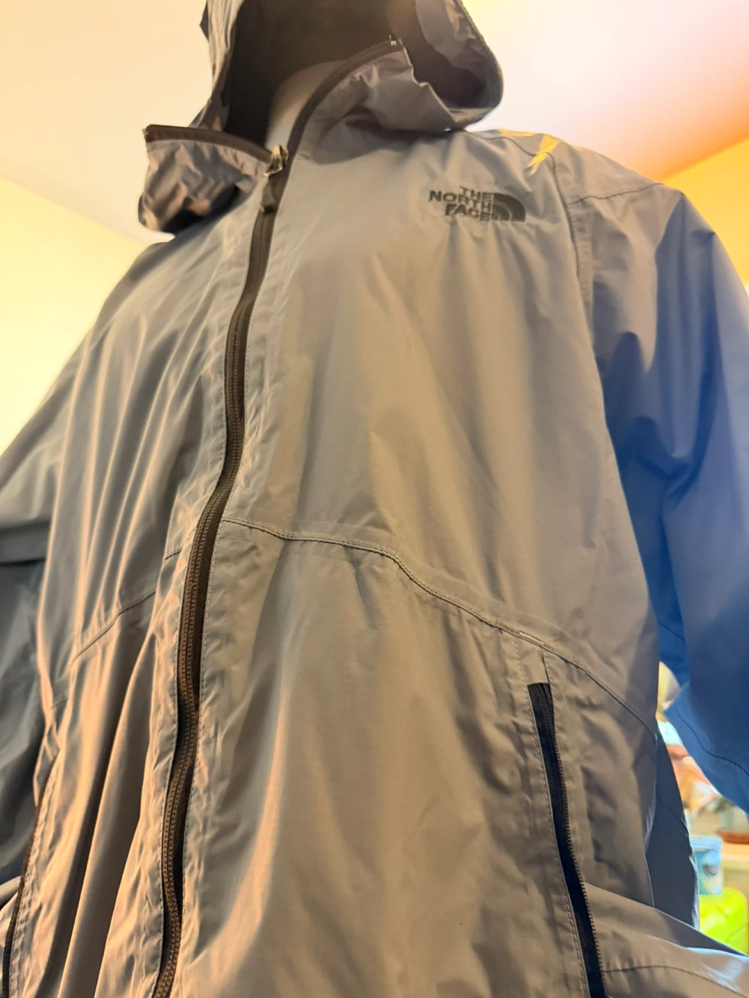 The North Face Men's Gray Hooded Rain Jacket - photo 3
