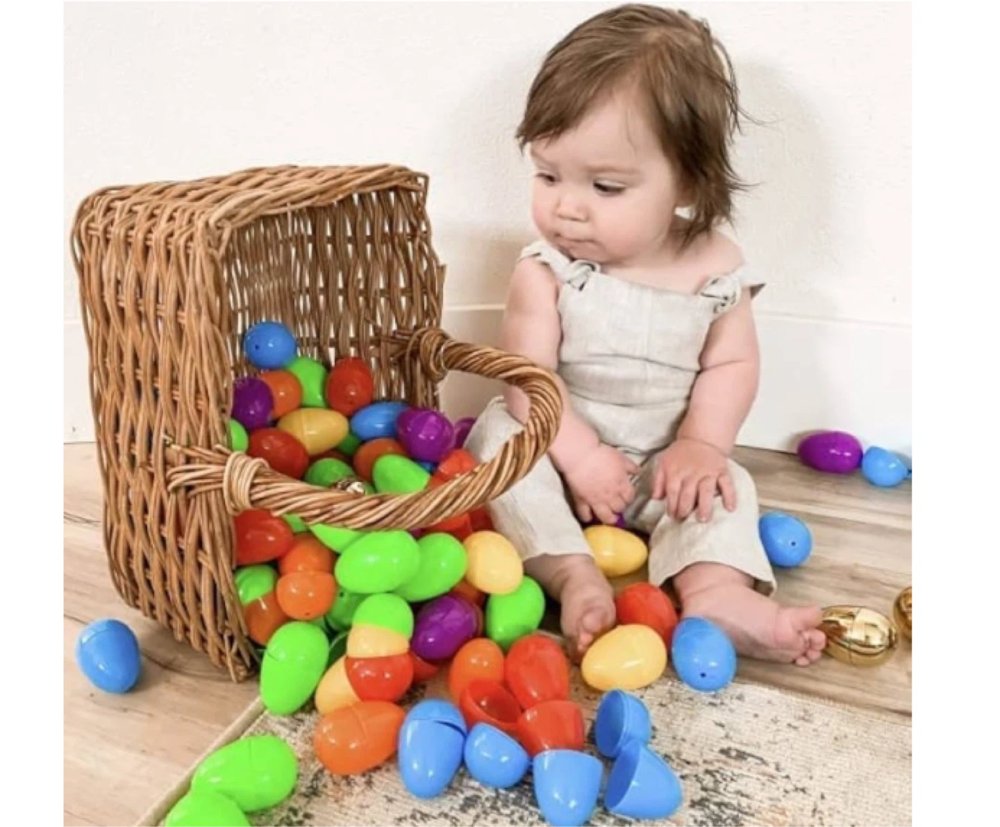 100 Pcs Plastic Easter Eggs - Fillable & Colorful - photo 3