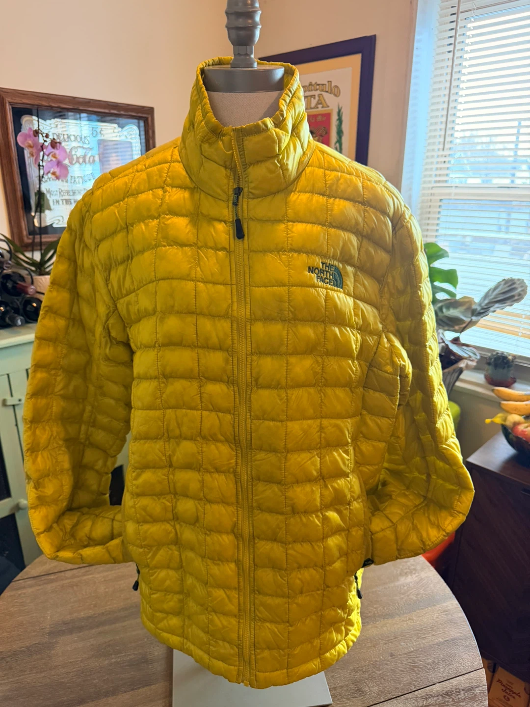The North Face Puffer Jacket - Yellow - Men's L/G