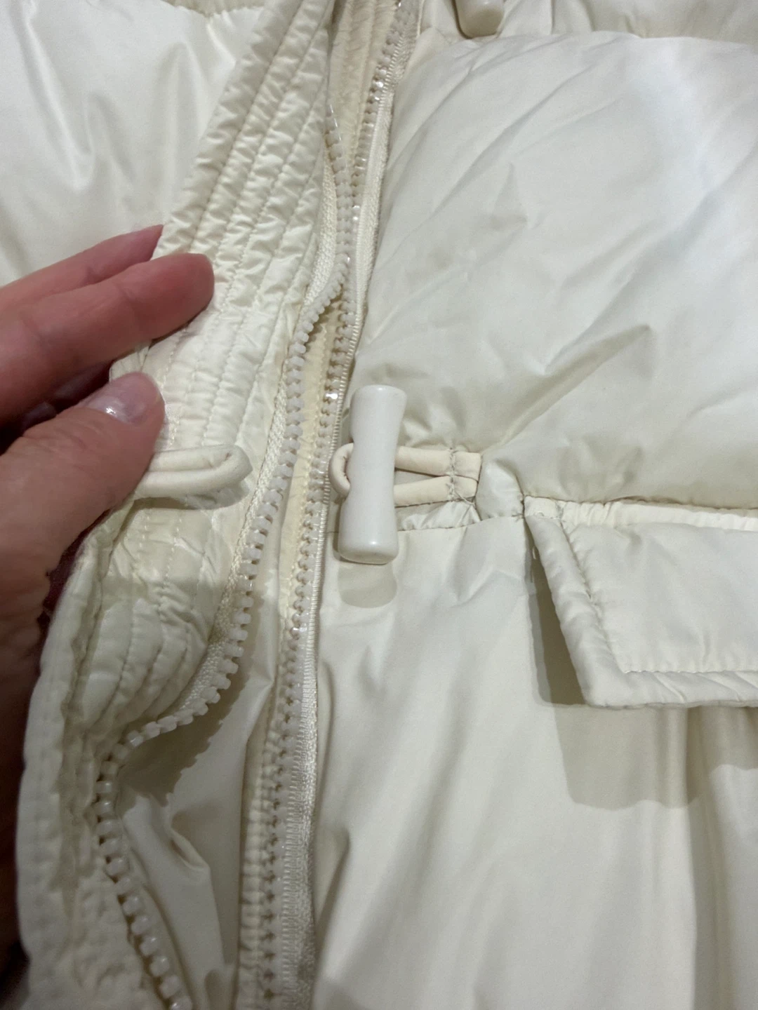 Cream Puffer Jacket - Size M - photo 3