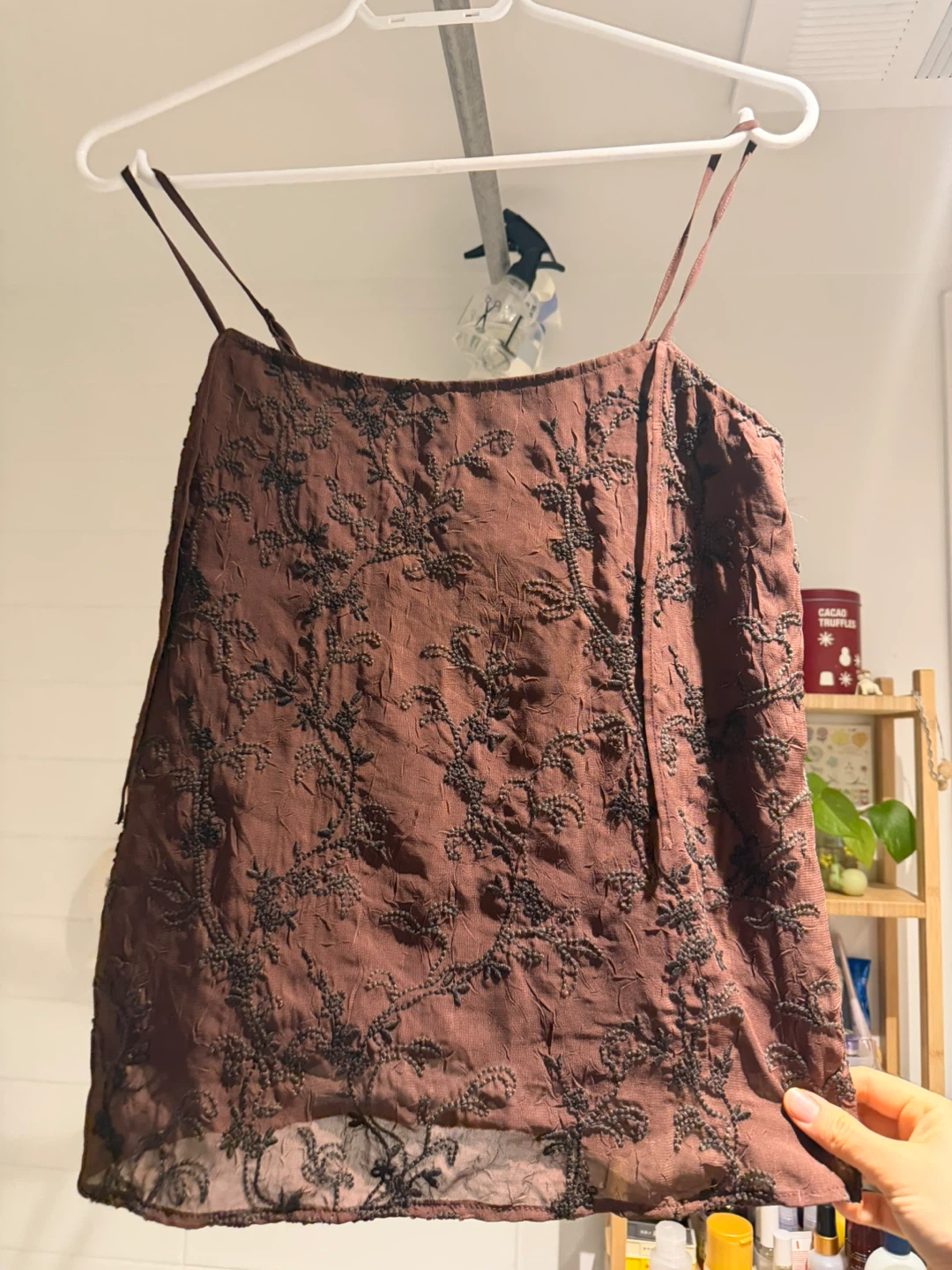 MOUSSY Embroidered Camisole Top