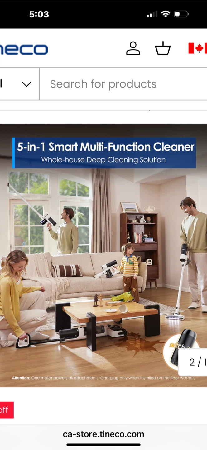 Tineco FLOOR ONE S6 Stretch Wet Dry Vacuum Cleaner - photo 2