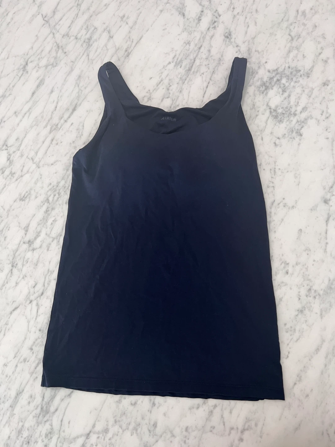 UNIQLO AIRism Bra Sleeveless Top - Navy blue - Size S - photo 4