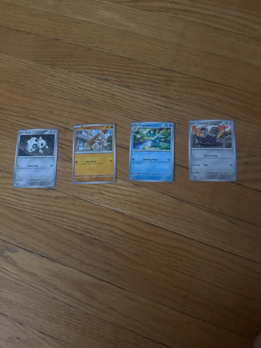 4 Pokémon Cards - Commons