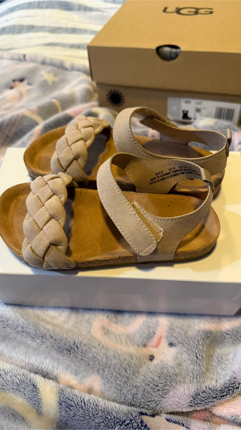 H&M Beige Braided Strap Sandals - EUR 27 / US 10 - photo 4