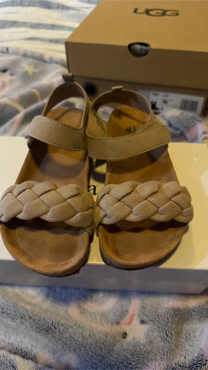 H&M Beige Braided Strap Sandals - EUR 27 / US 10
