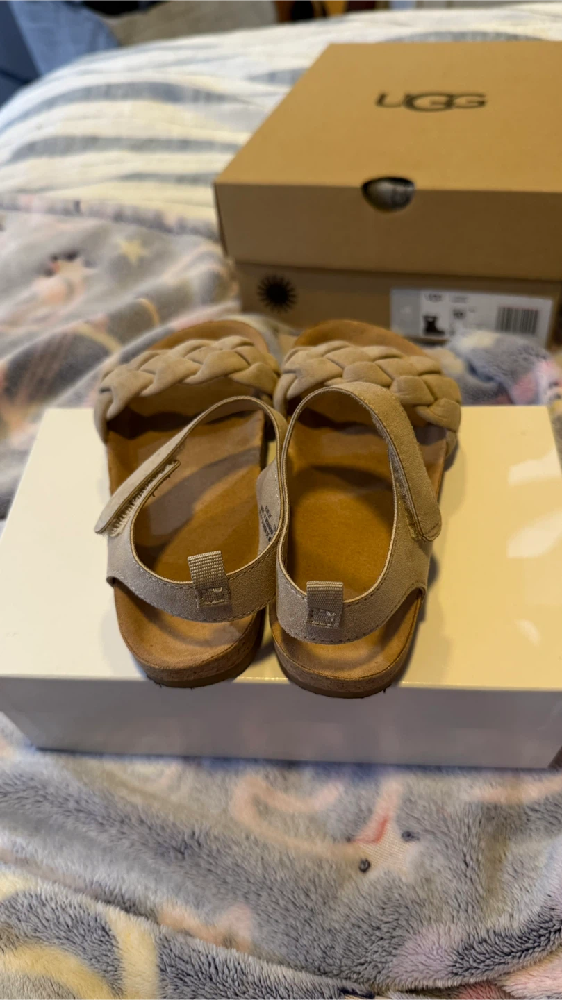 H&M Beige Braided Strap Sandals - EUR 27 / US 10 - photo 3