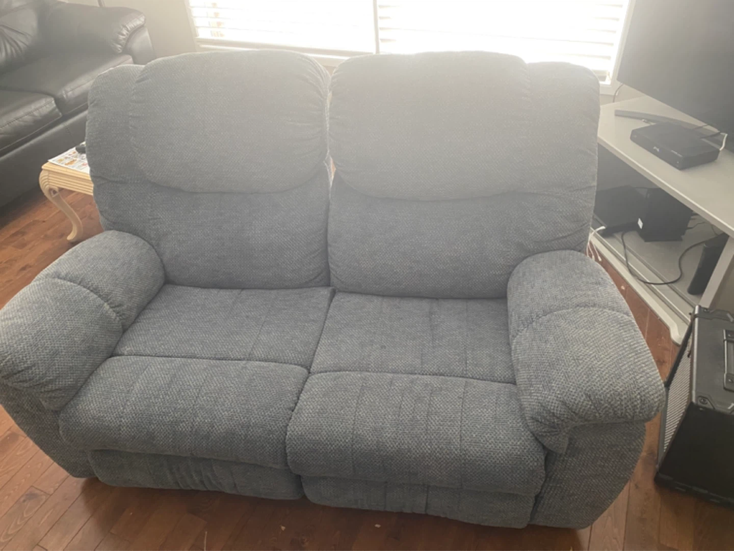 Grey Double Recliner Loveseat - photo 3