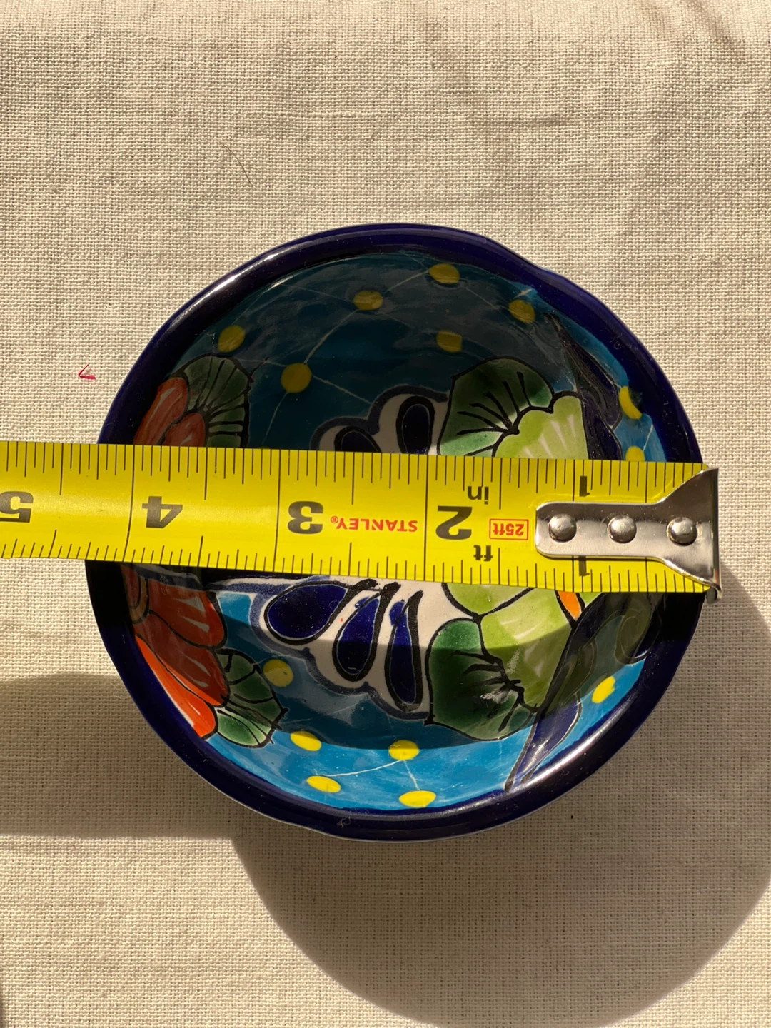 Hand-painted Ceramic Decorative Jar with Lid and Bowl - photo 3