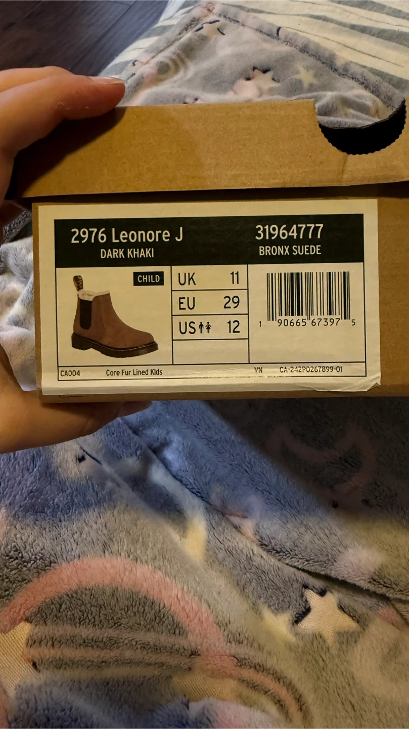 Dr. Martens 2976 Leonore J Kids Boots - Dark Khaki - photo 5