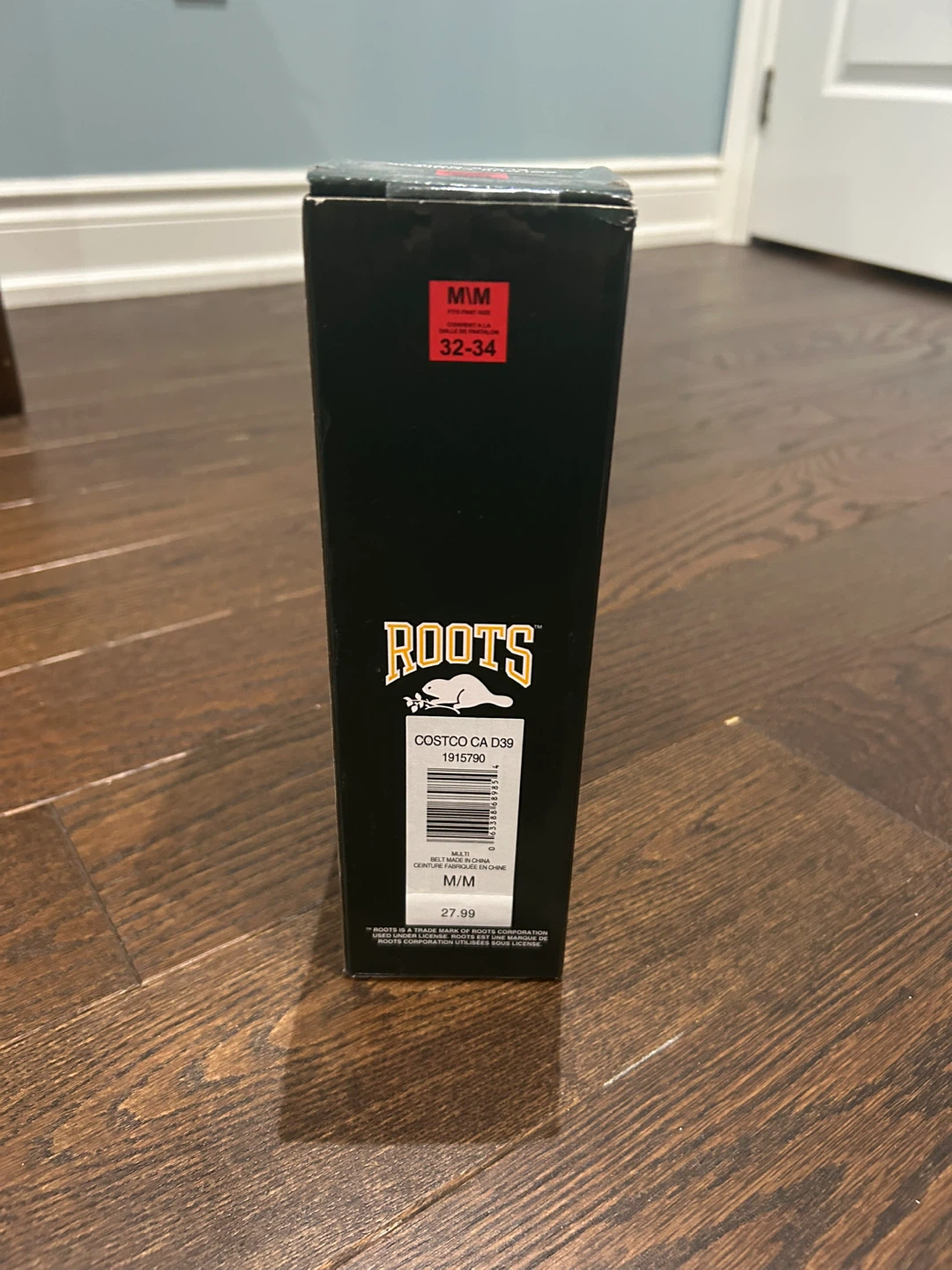 Roots Genuine Leather Belt Black Size M/M 32-34 - photo 3