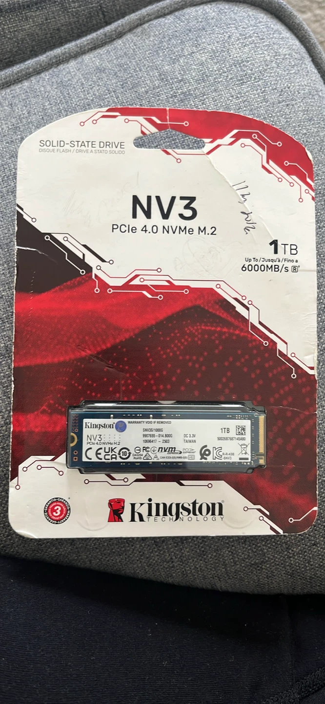 Kingston NV3 PCIe 4.0 NVMe M.2 SSD 1TB