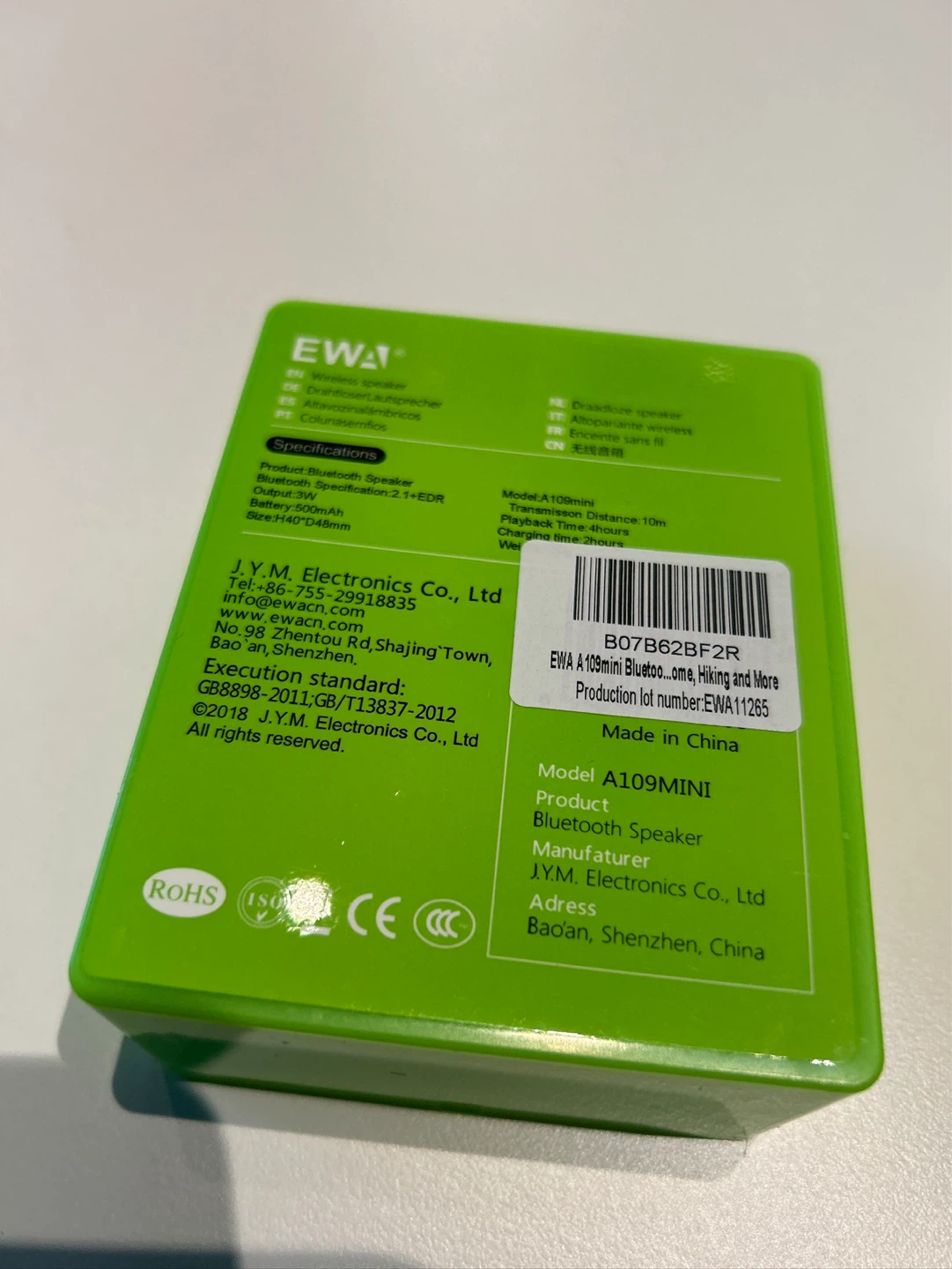 EWA A109MINI Bluetooth Speaker