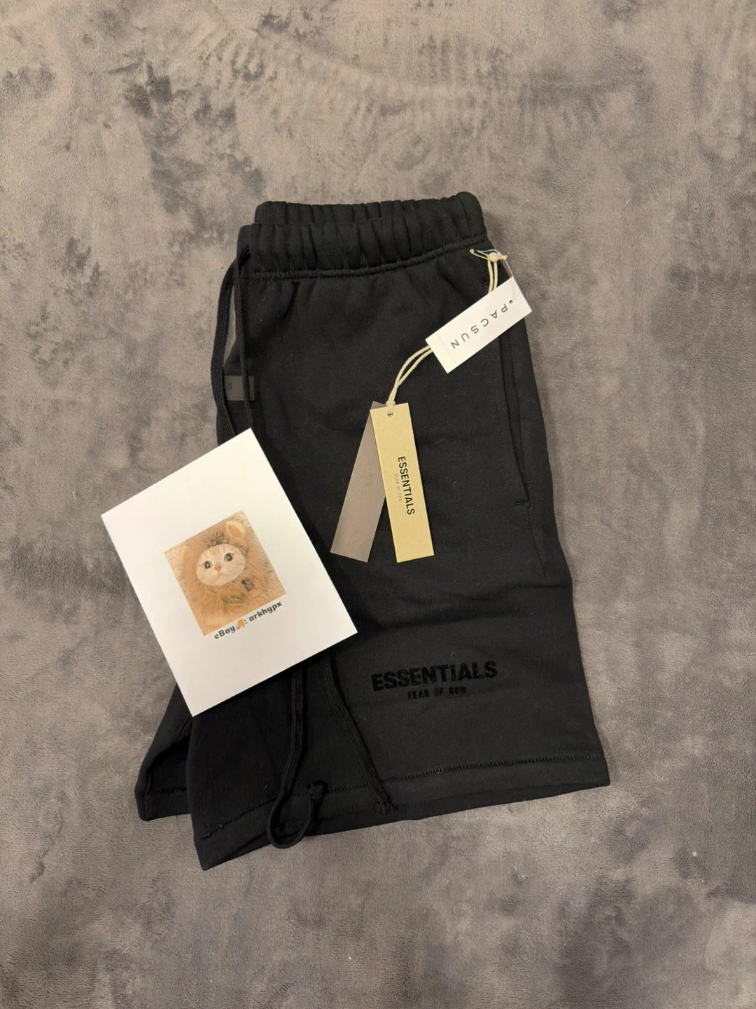 Fear of God Essentials Shorts Stretch Limo Black Size S - photo 3