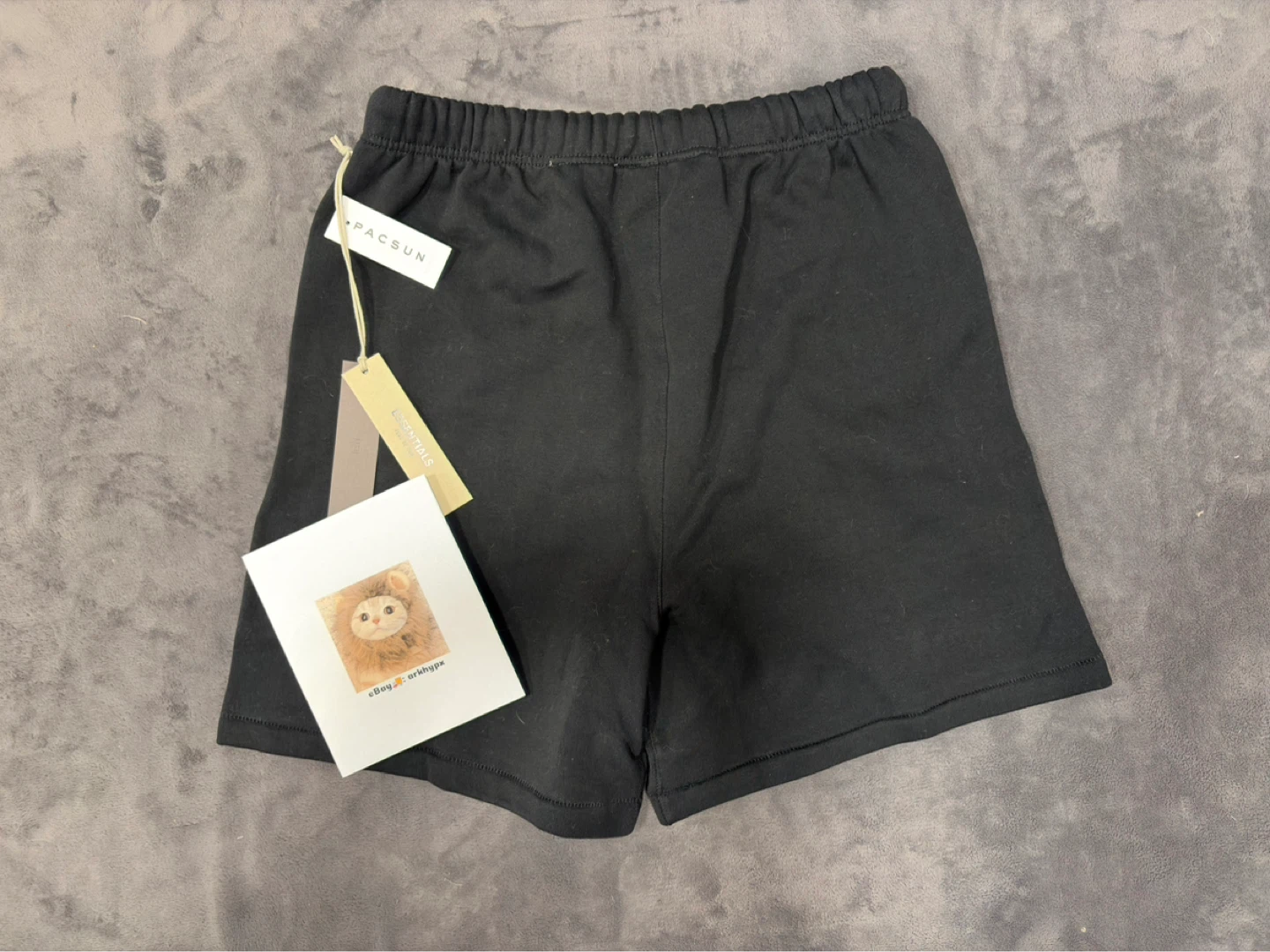 Fear of God Essentials Shorts Stretch Limo Black Size S - photo 2