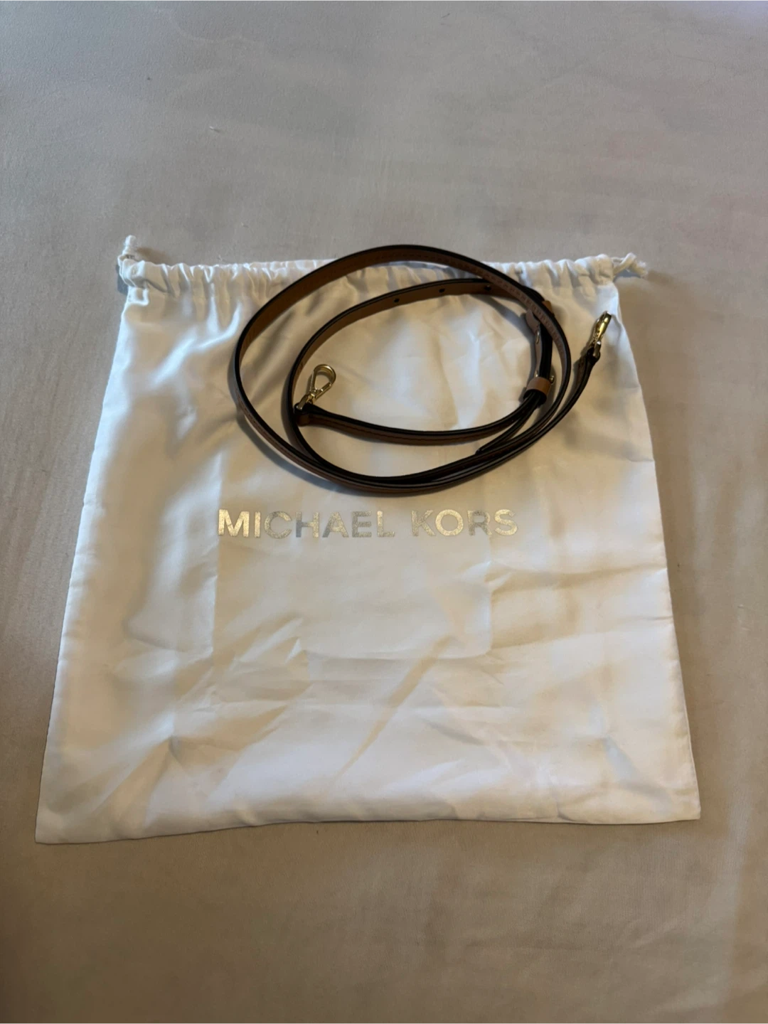 Michael Kors Logo Print Leather Satchel Handbag - photo 4