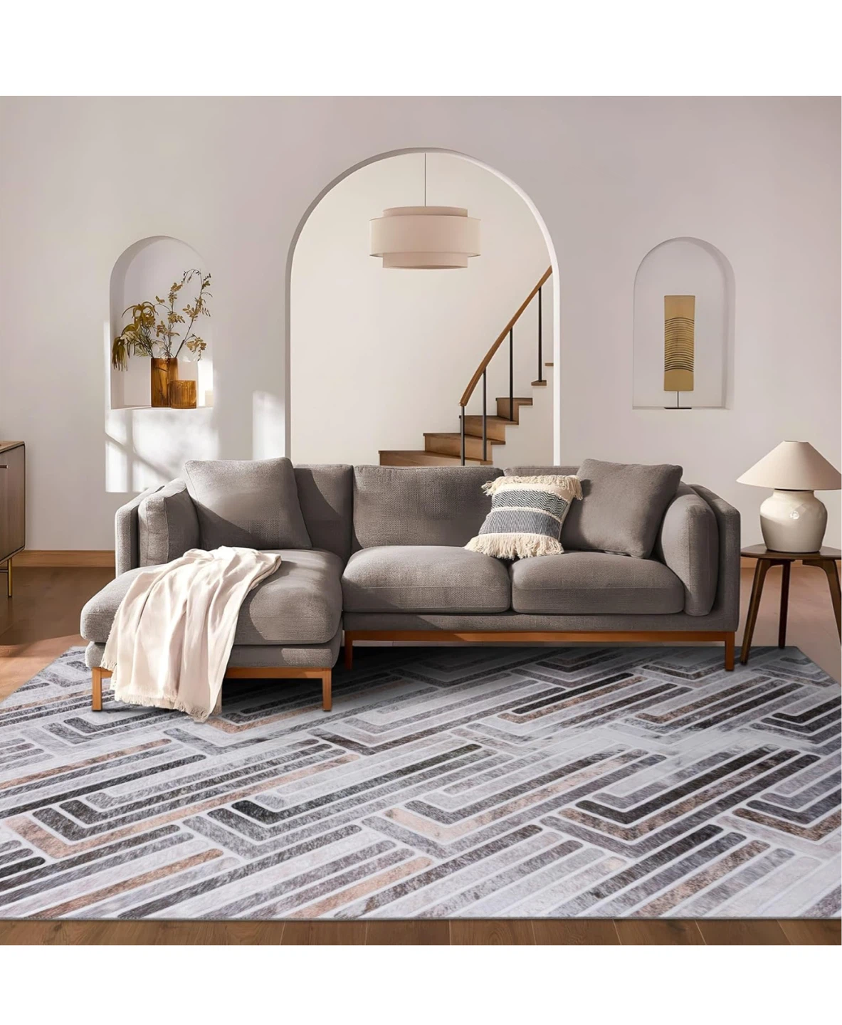DECOMALL Coronado Washable Area Rug 3' x 5' - Multi - photo 3
