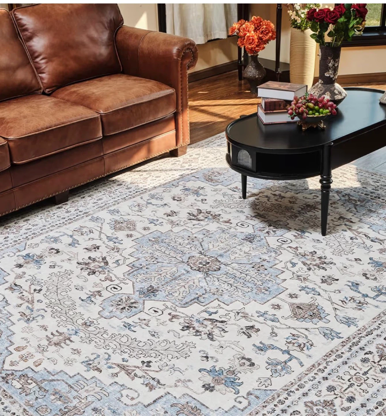 Low Pile Area Rug - 5x7 ft - photo 3
