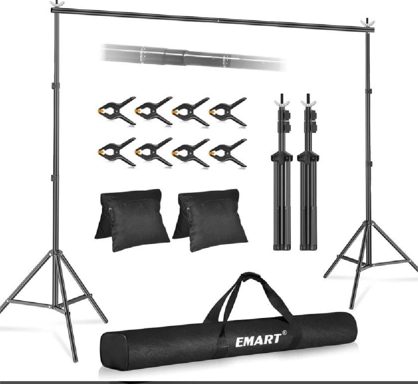 EMART Photography Backdrop Stand Kit
