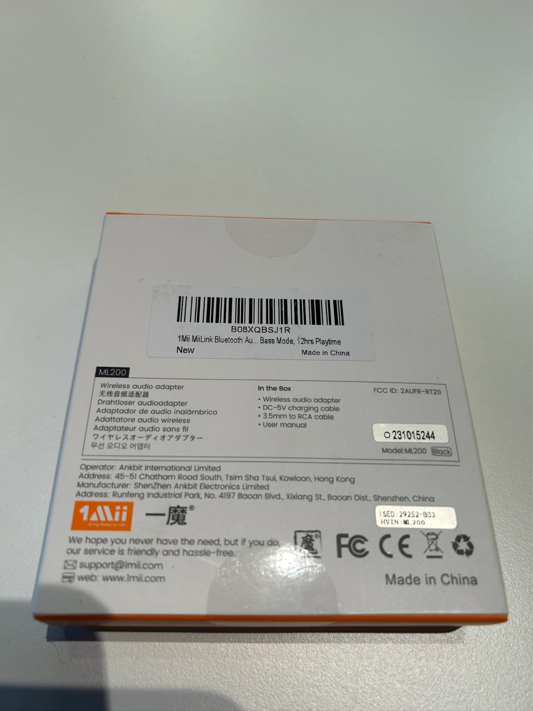 1Mii ML200 Wireless Bluetooth Audio Adapter - photo 2