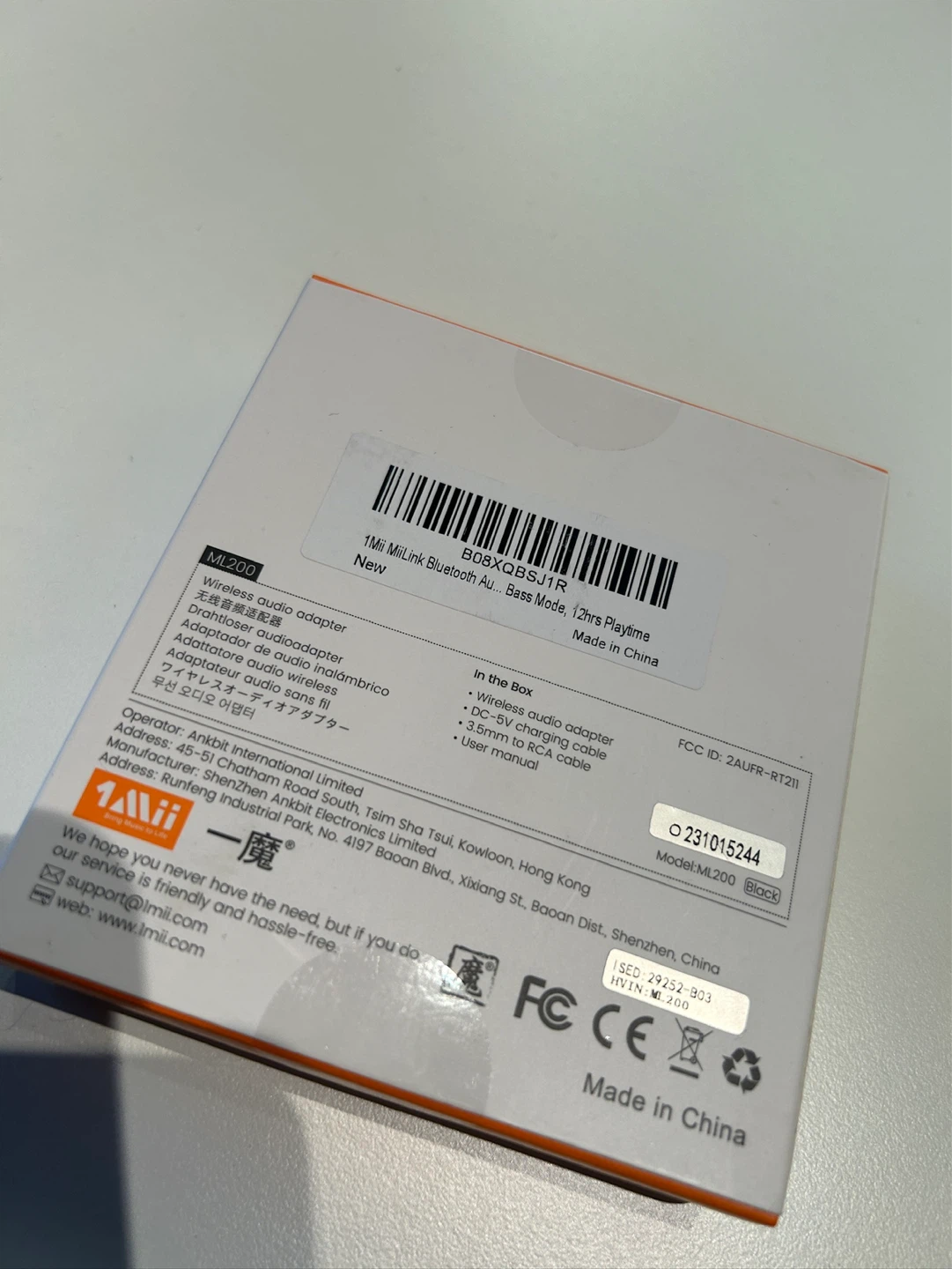 1Mii ML200 Wireless Bluetooth Audio Adapter - photo 3