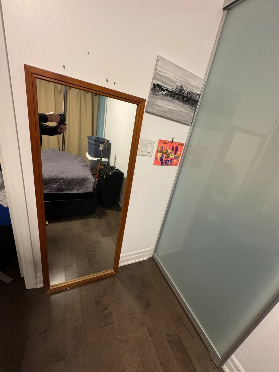 Wooden Framed Mirror