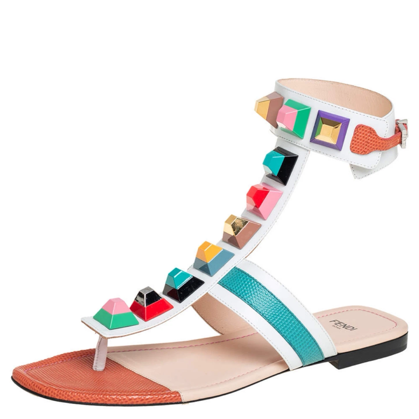Fendi Studded Gladiator Sandals - photo 3
