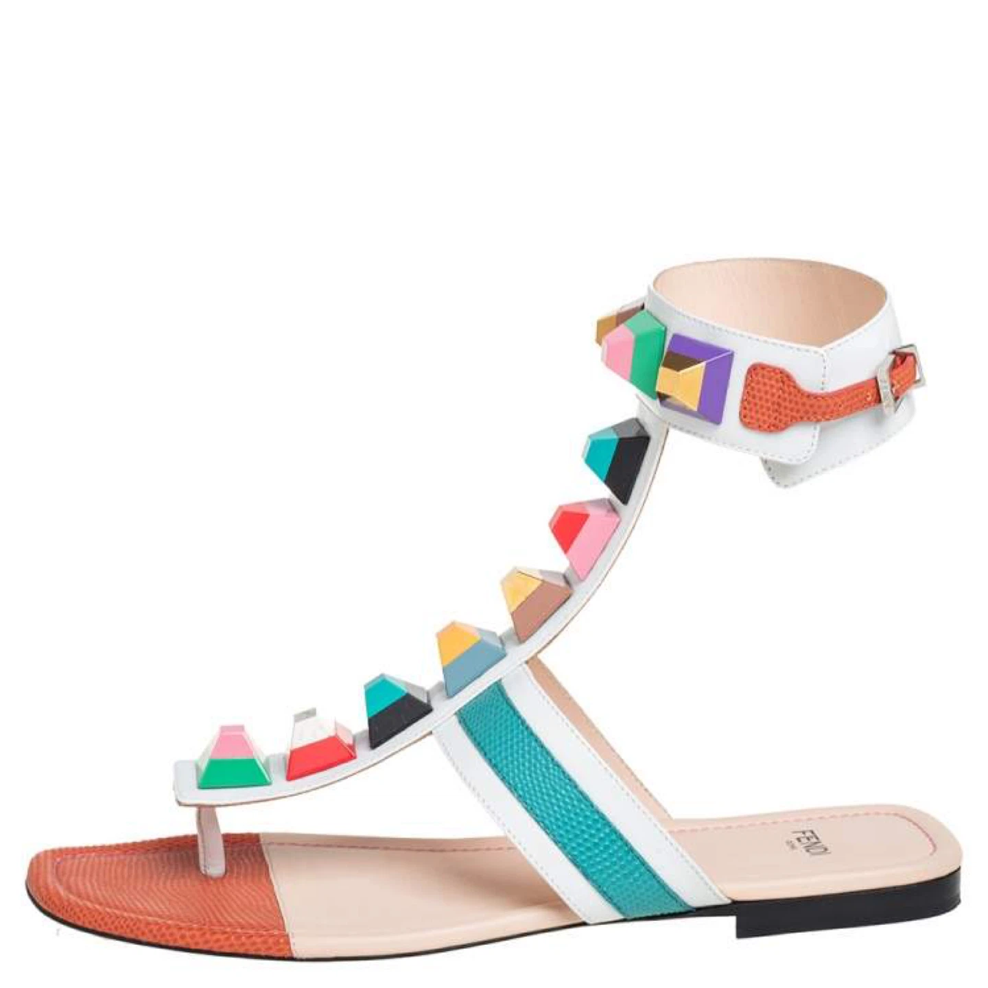 Fendi Studded Gladiator Sandals - photo 4