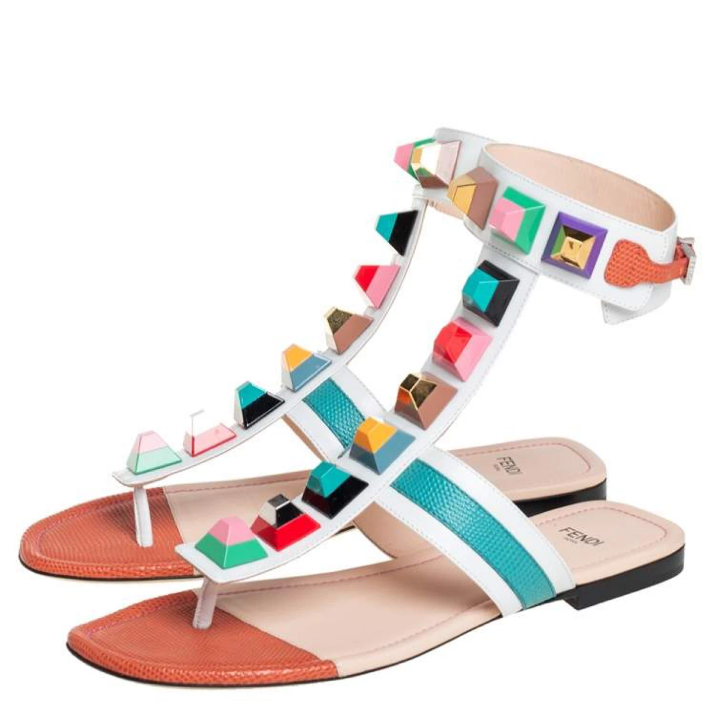 Fendi Studded Gladiator Sandals - photo 5