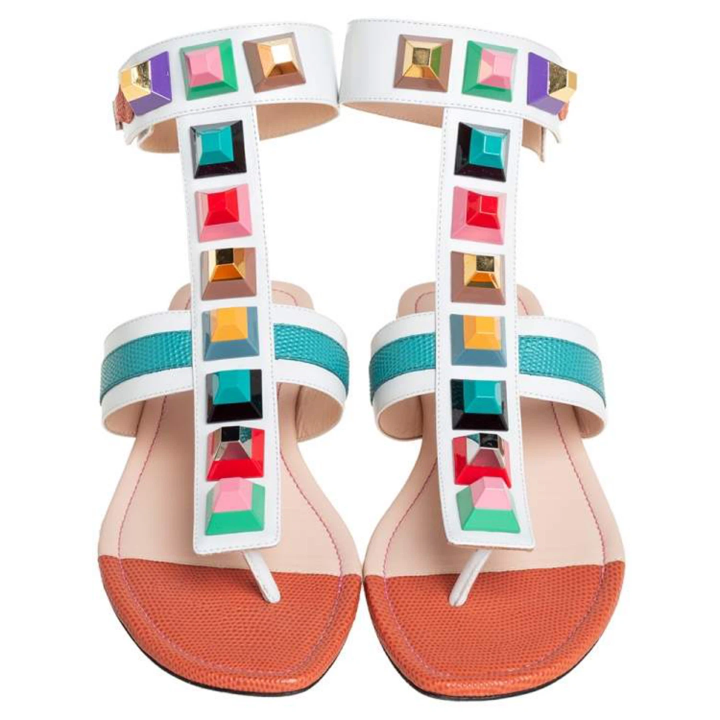 Fendi Studded Gladiator Sandals - photo 2