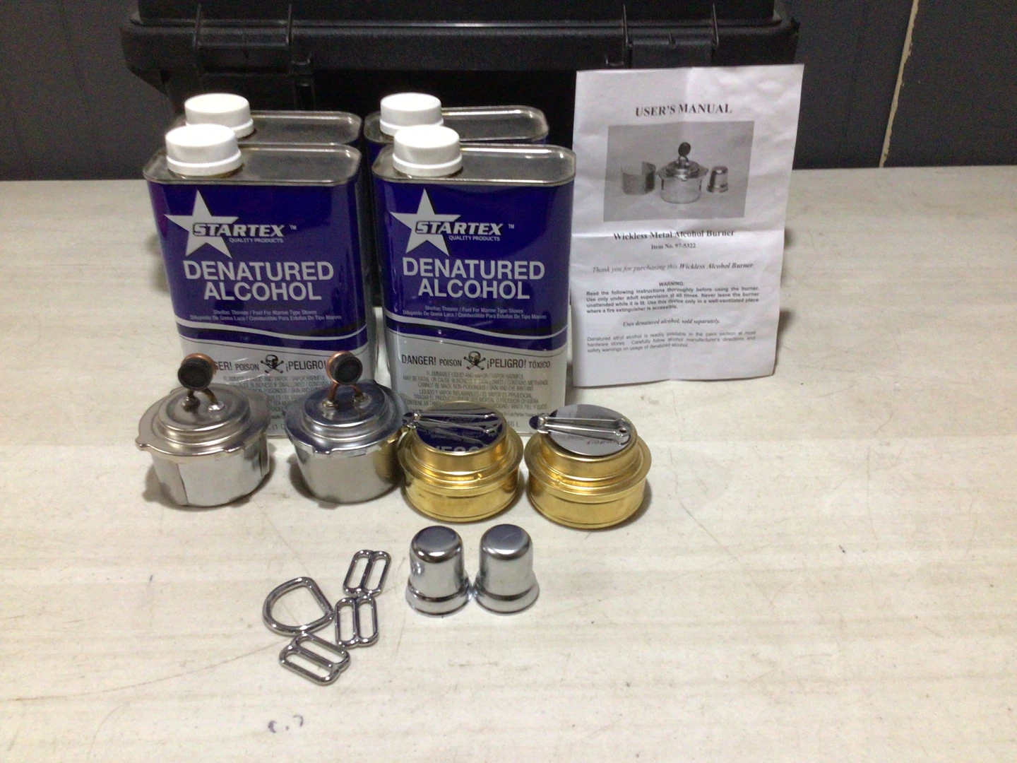 Wickless alcohol burner