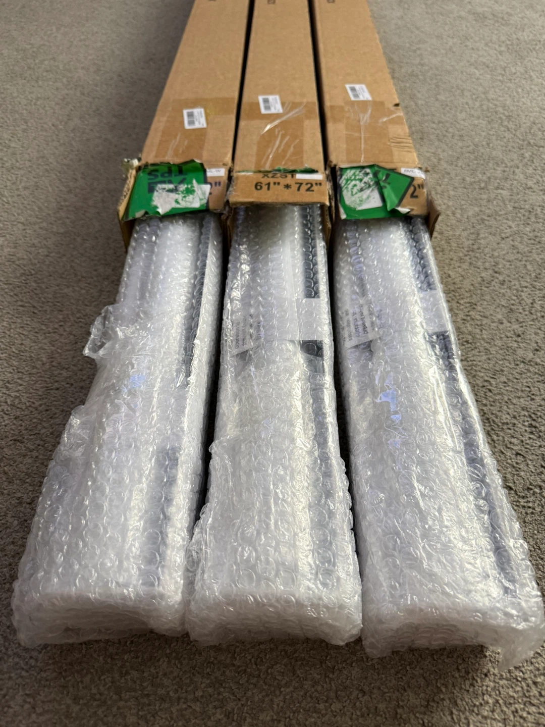 NEW 3X White Cordless Zebra Blinds, 61”W x 72”H - photo 2