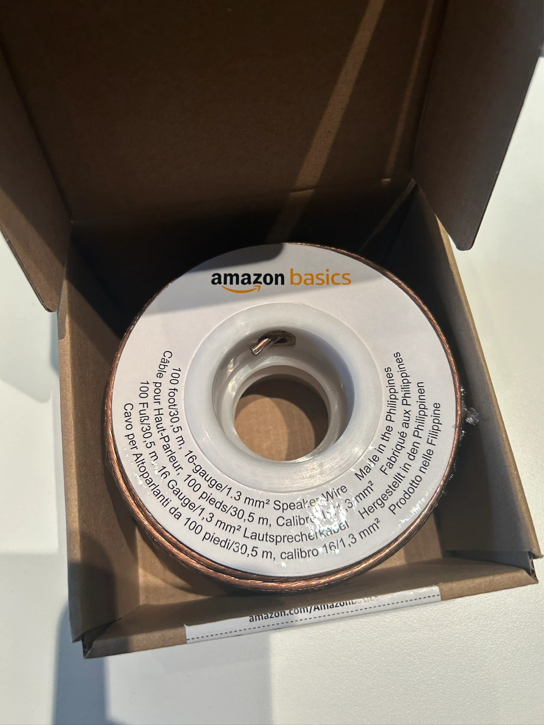 Amazon Basics 16-Gauge Speaker Wire - 100 ft - photo 2