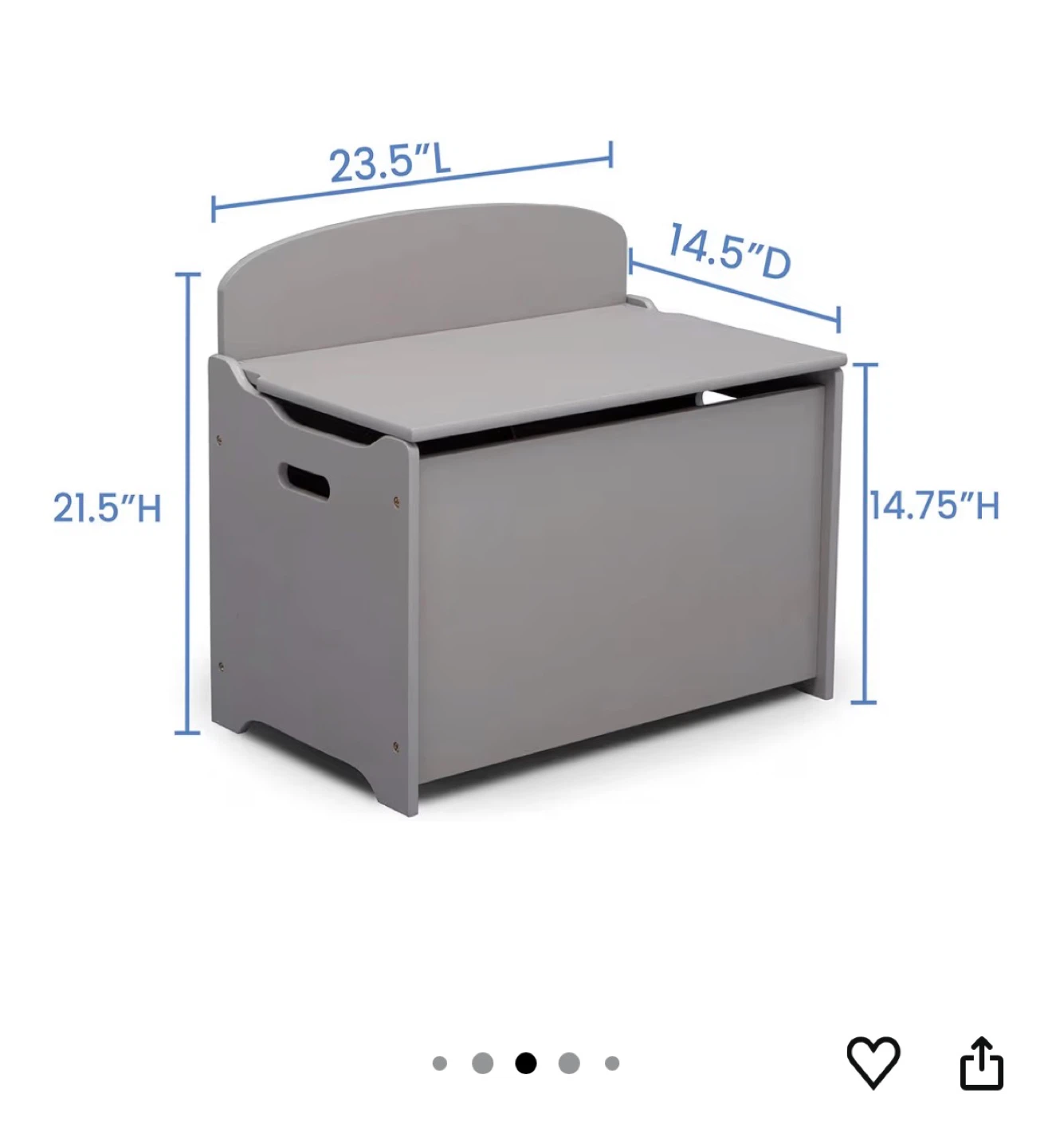 Grey Toy Box - photo 2