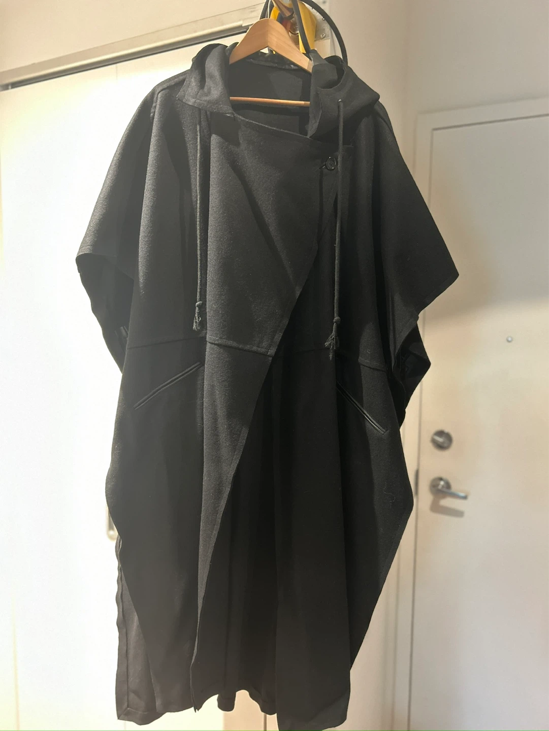 Black Poncho with Hood