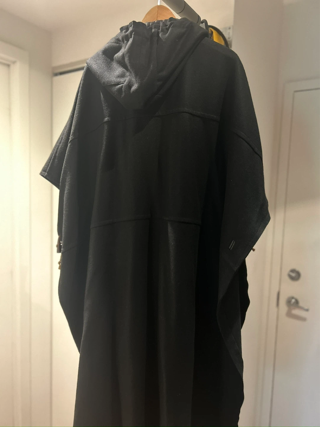 Black Poncho with Hood - photo 4