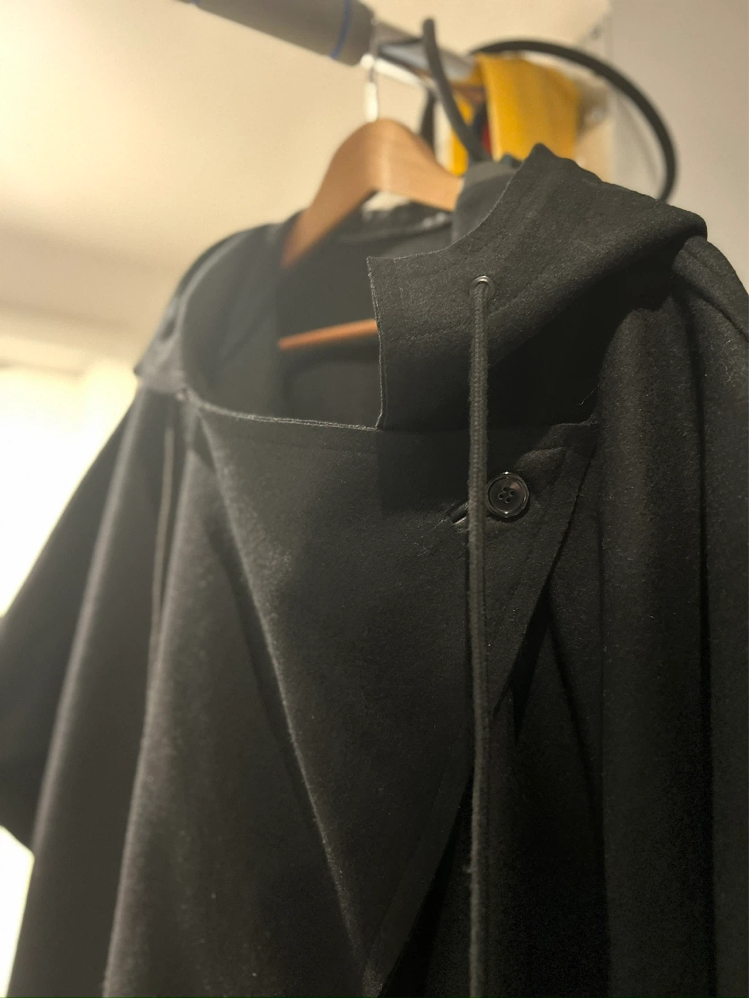 Black Poncho with Hood - photo 2