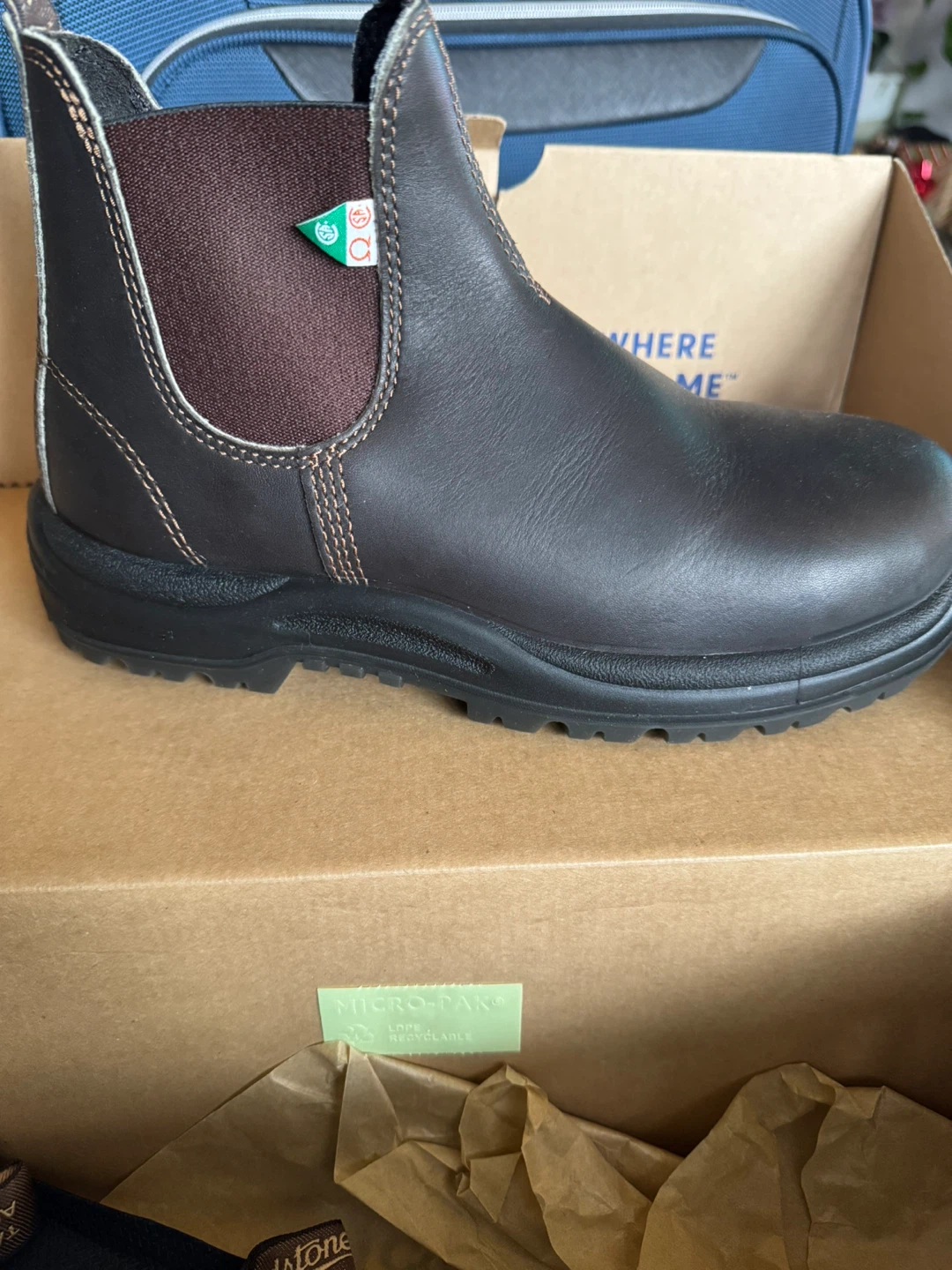 Blundstone Brown Leather Chelsea Boots