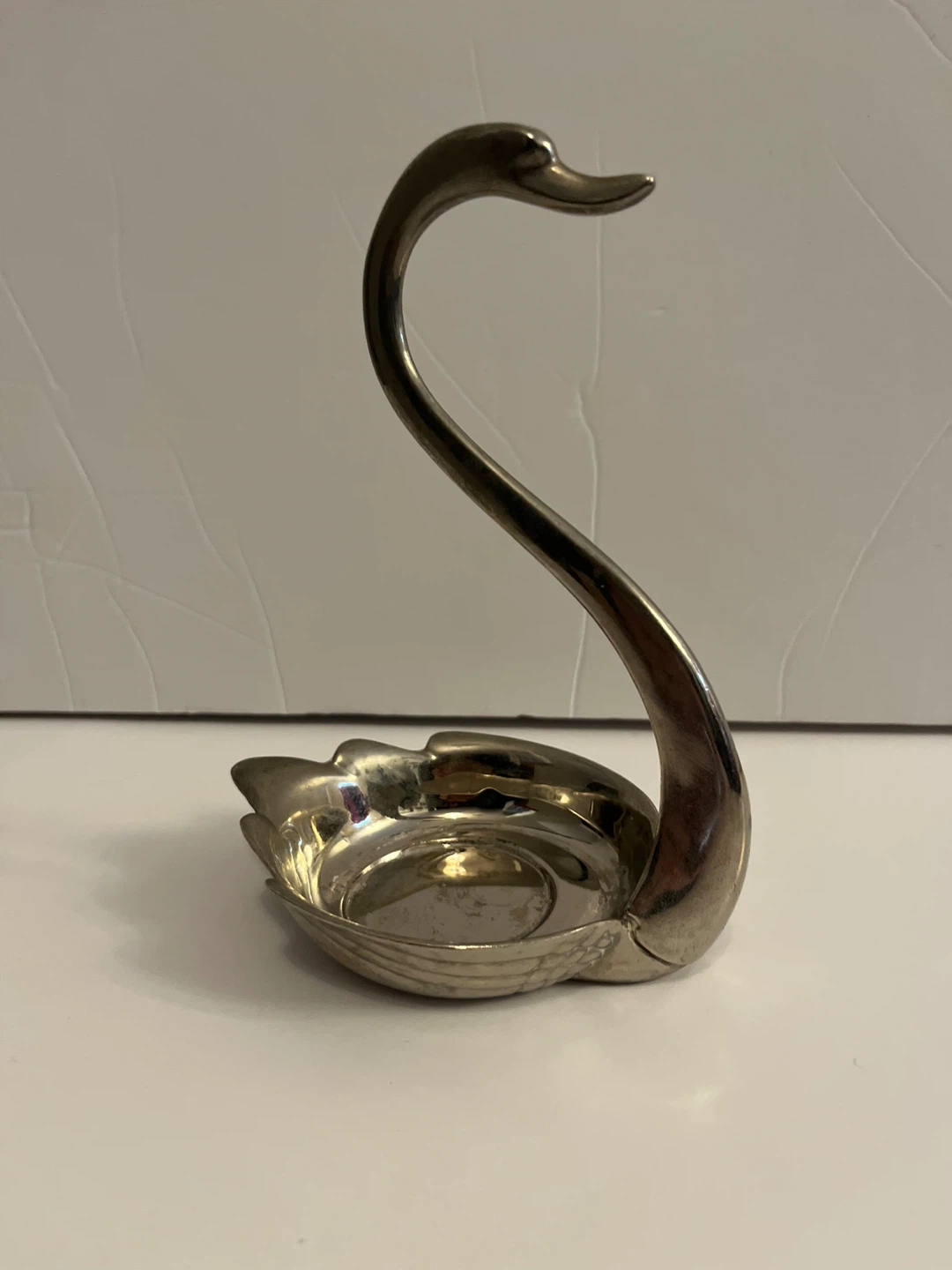 Vintage Silver Swan Trinket Dish
