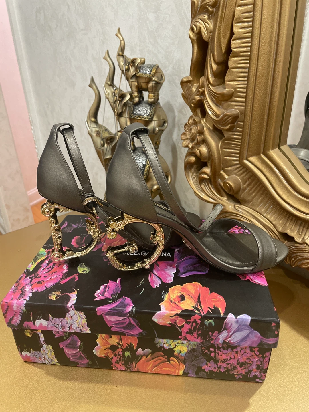 Dolce & Gabbana Metallic Heels