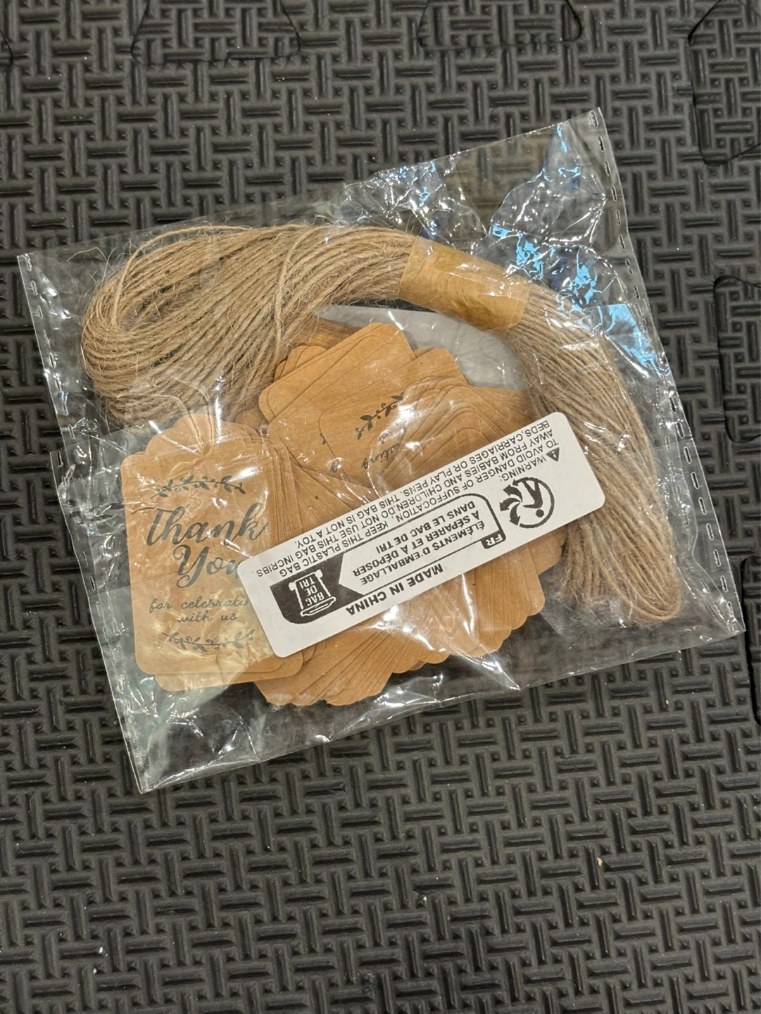 Kraft Paper “Thank You” Tags with Twine