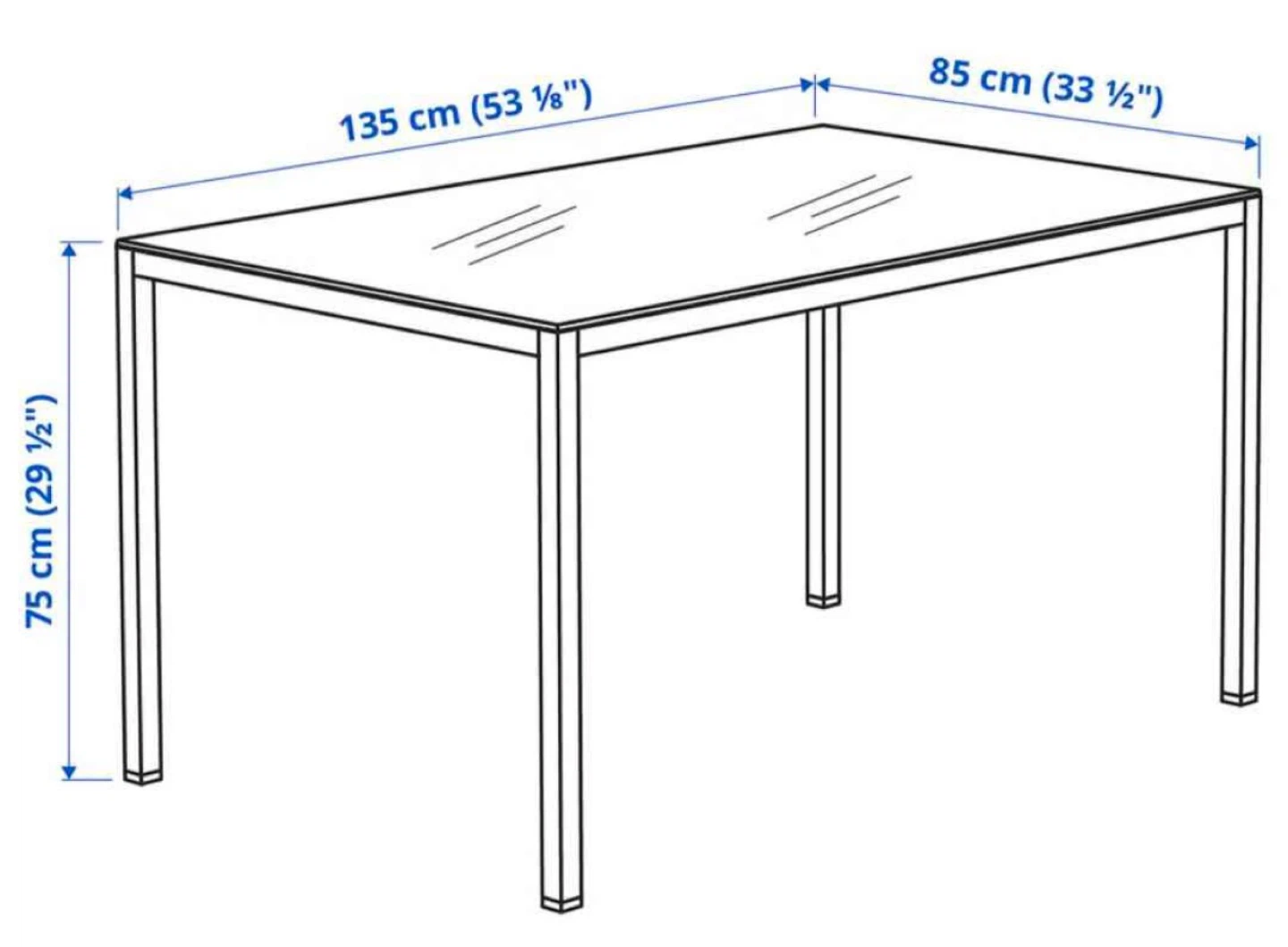 IKEA TORSBY Table - High Gloss White/Chrome - photo 2
