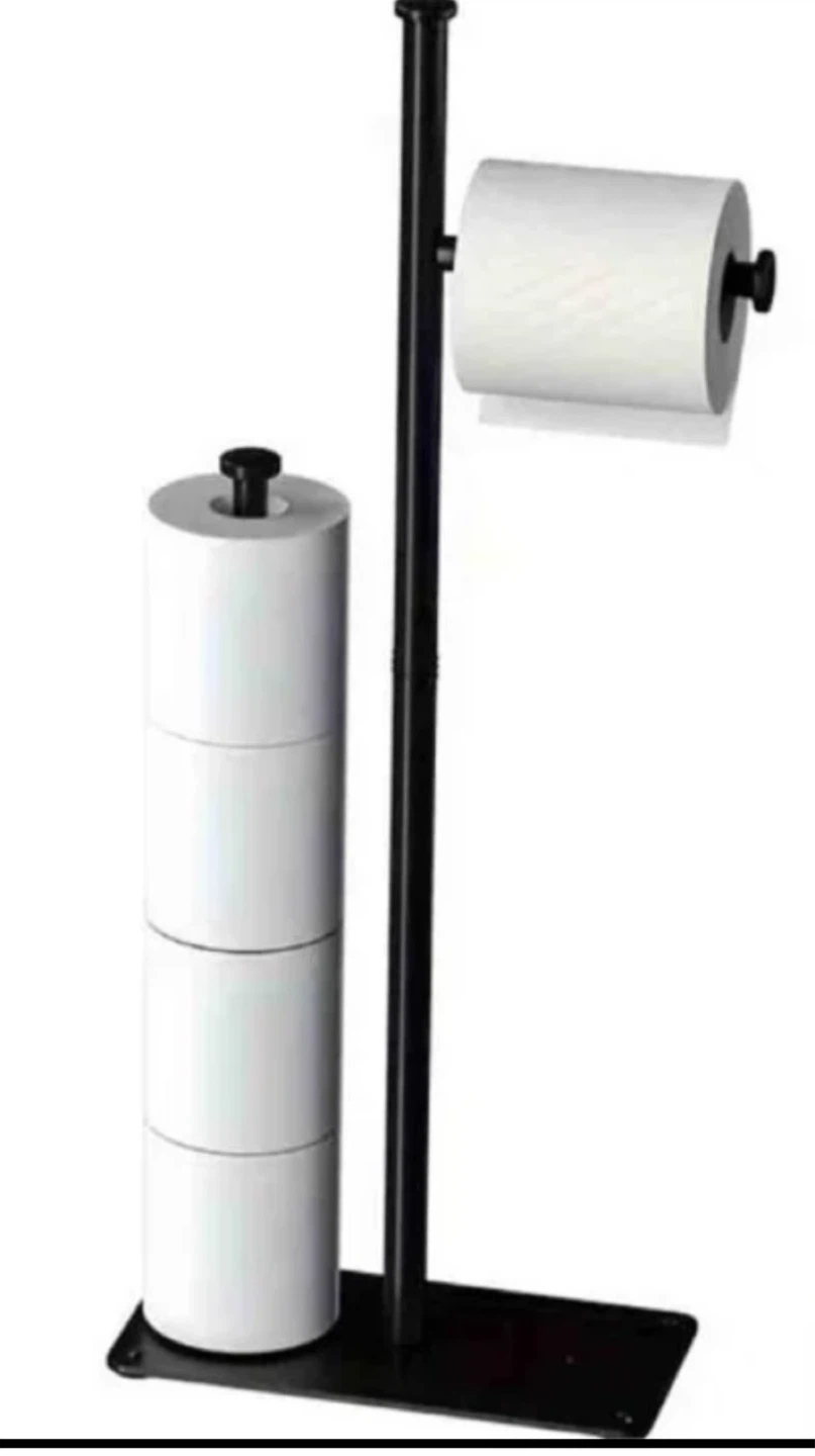 Freestanding Toilet Paper Holder Stand