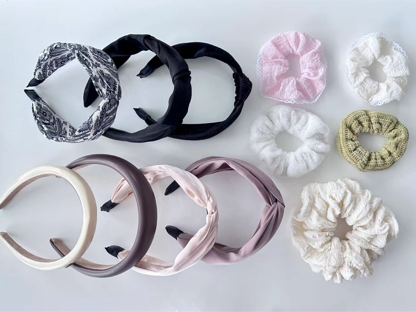 Hair Accessories Set - Butterfly Clips & Scrunchies