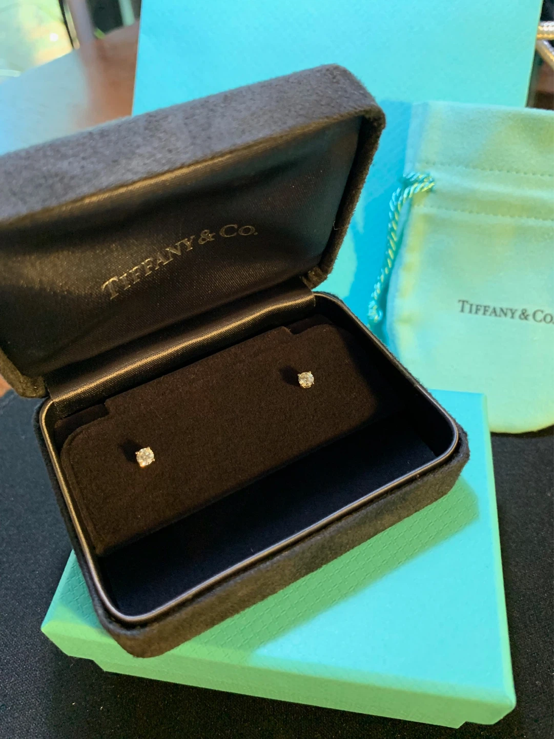 Tiffany & Co. Diamond Solitaire Stud Earrings - photo 2