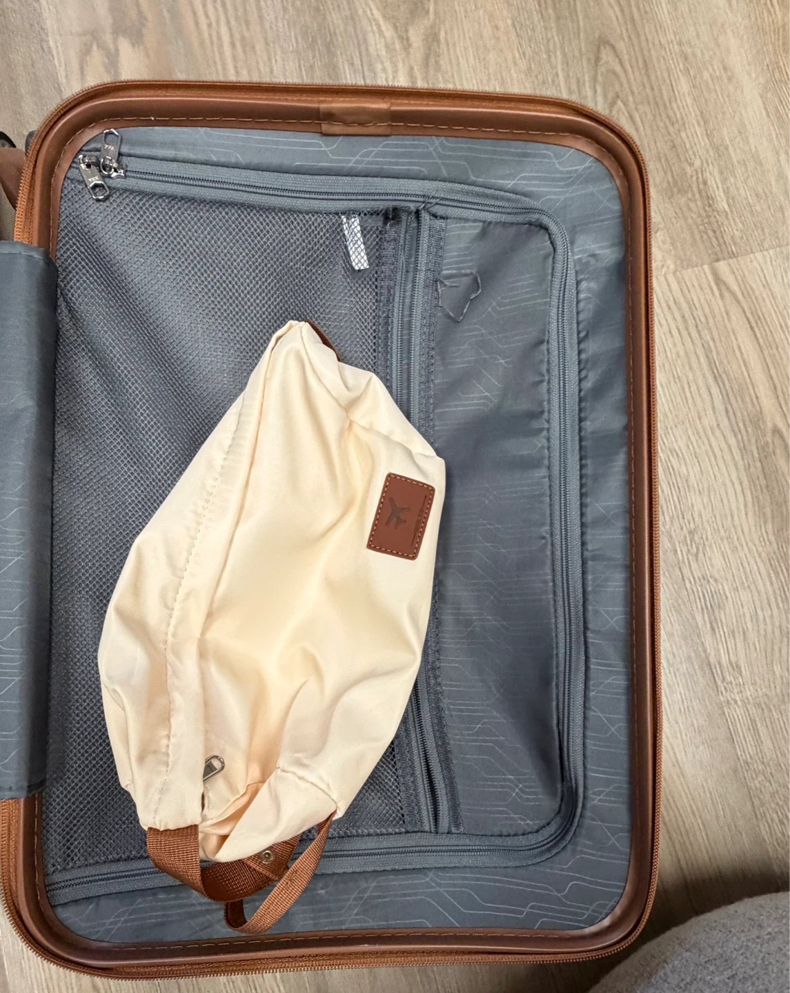 Imioimo Luggage Suitcase - Cream/Brown - photo 3