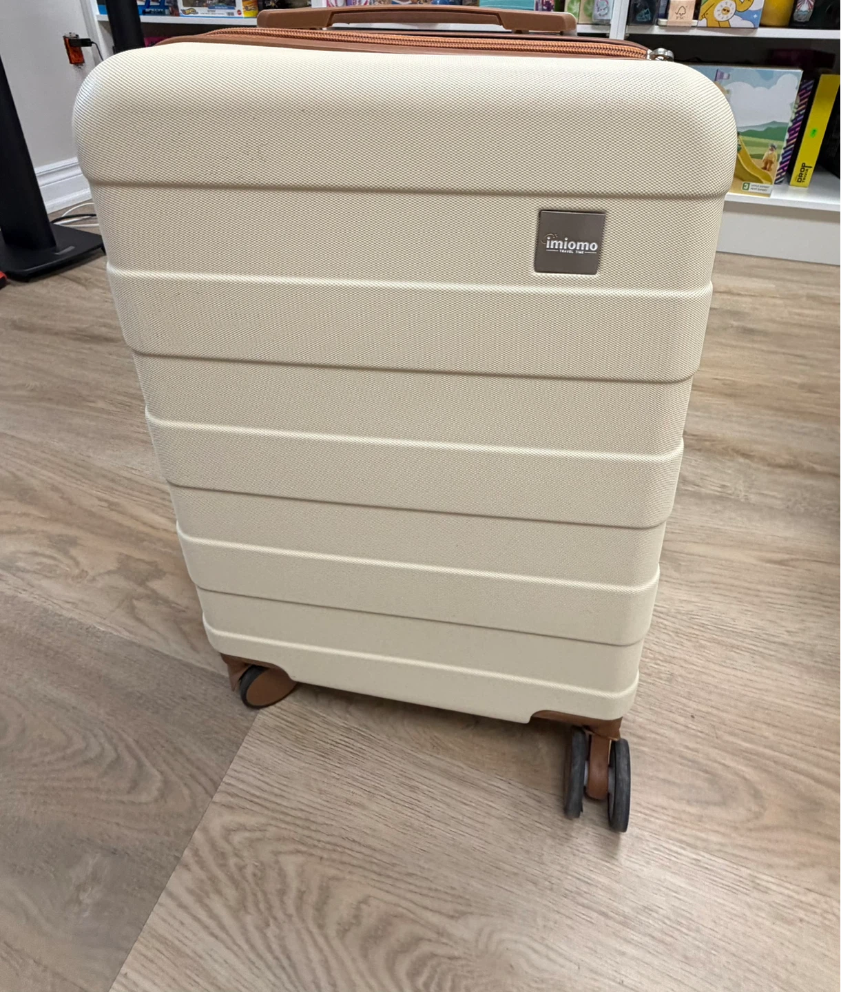 Imioimo Luggage Suitcase - Cream/Brown